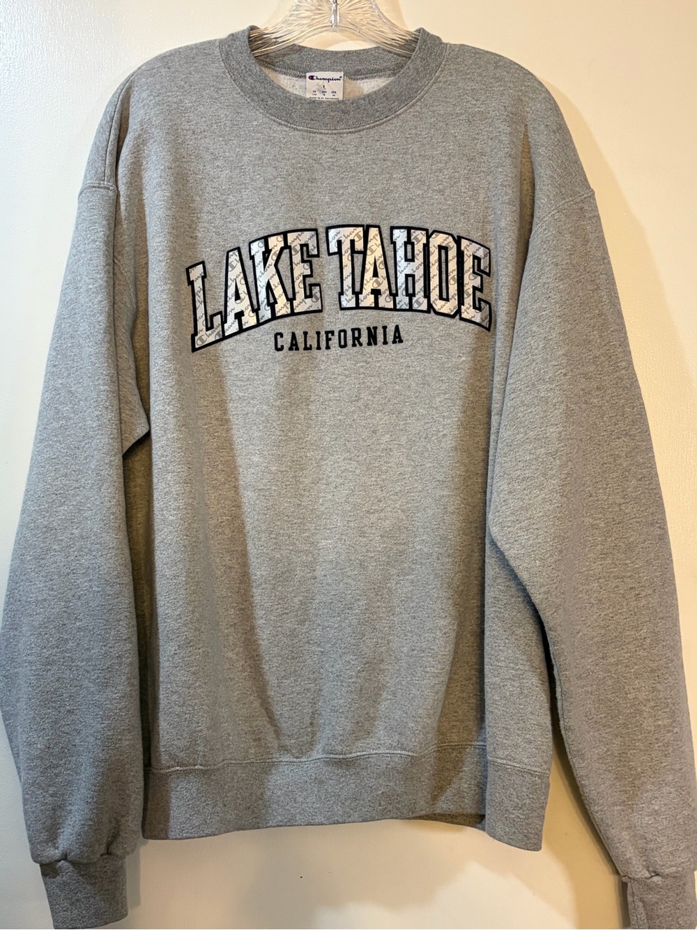 Champion Lake Tahoe California Crewneck Sweatshirt Mens Sz Large